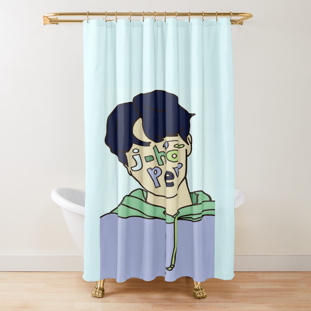 Bts J Hope Illustration Shower Curtain