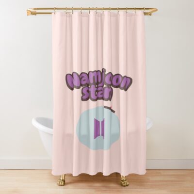 Bts Namjoon Stan Army Shower Curtain