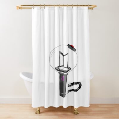 Bts Lightstick V4 Shower Curtain