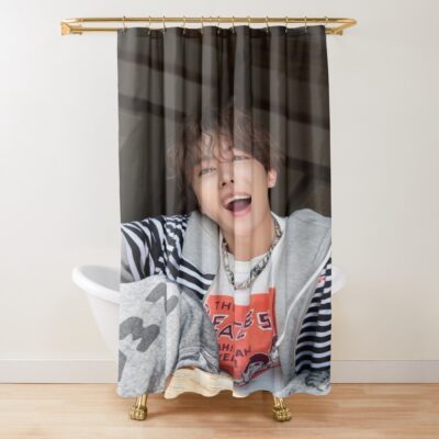 Bts J Hope Happy Hobi Shower Curtain