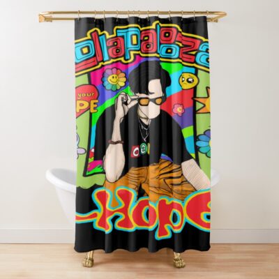 Bts J Hope Jack In The Box 2022 Tee Hope World Lollapalooza Hobipalooza Shirt Jhope Merch Jhope Lollapalooza Bts Jhope Two Sided Shower Curtain