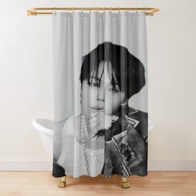 Jimin Monochrome Shower Curtain