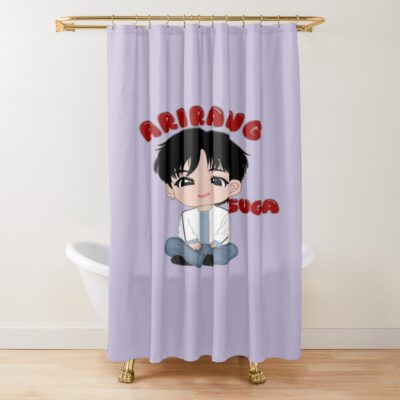 Fanart Sugaa Fanart Arirang Bts Shower Curtain