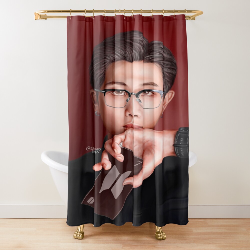 Bts Rm Namjoon Fanart Shower Curtain