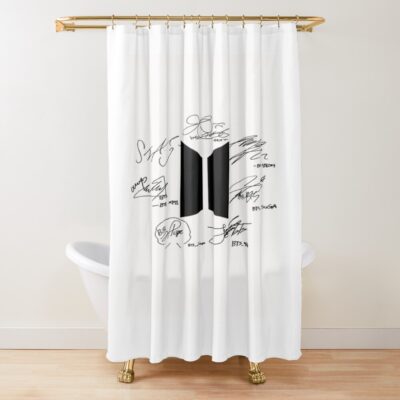 Bts Case Signs Shower Curtain