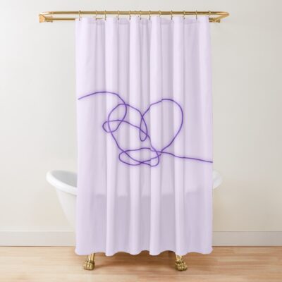 Bts Love Yourself Answer Album Design Heart Shower Curtain