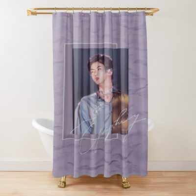 Jin From Bts Worldwide Handsome By Shower Curtain