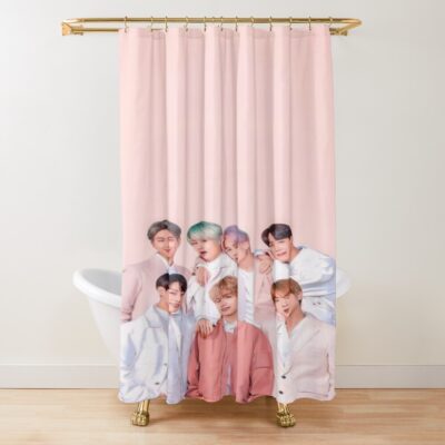 Bts Group Cover Shower Curtain