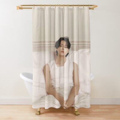Jimin Face Shower Curtain