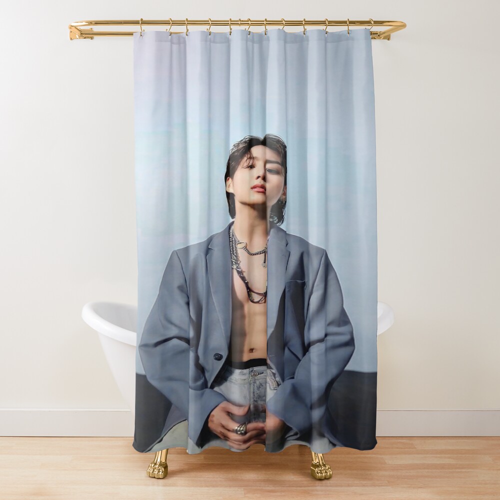 Jungkook Colored Shower Curtain