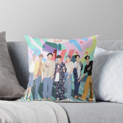 Bts Dynamite Throw Pillow