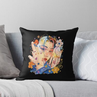 Bts Jungkook Hand Tattoo Art Throw Pillow
