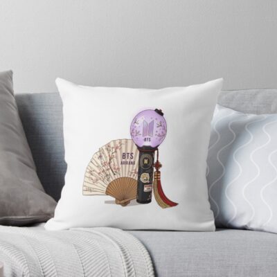 Bts Lightstick Arirang Throw Pillow