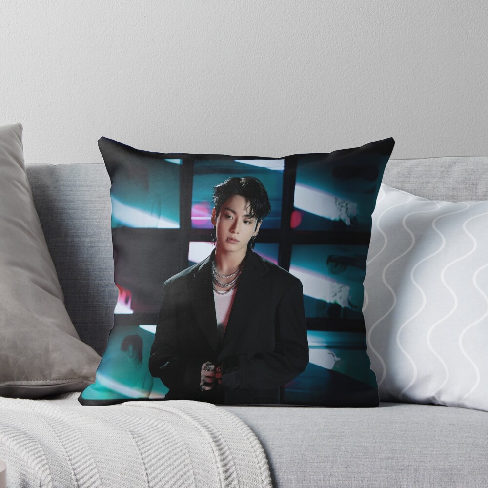 Jeon Jungkook Bts Solo Golden Throw Pillow