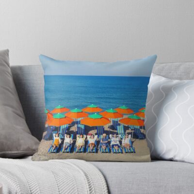 Bts Photobook Ot7 Butter Summer Throw Pillow