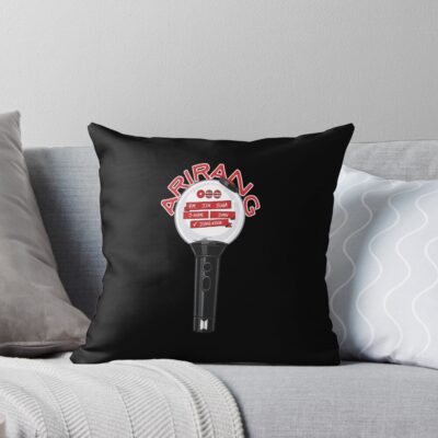 Bts Army Bomb Lightstick Arirang Throw Pillow